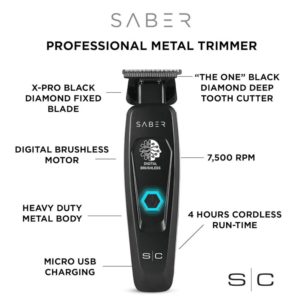 Saber Full Metal Cordless Hair Trimmers