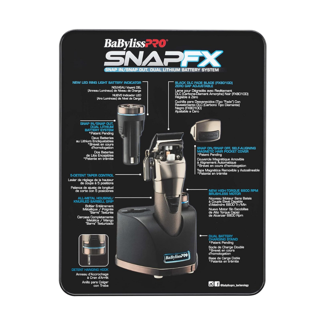 SnapFX Clipper with Dual Lithium Battery System