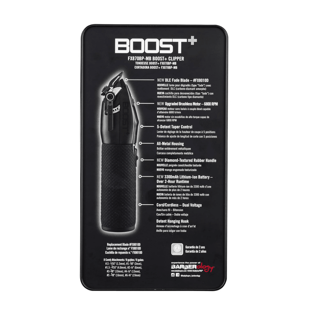 Boost+ MATTE BLACK Cordless Clippers