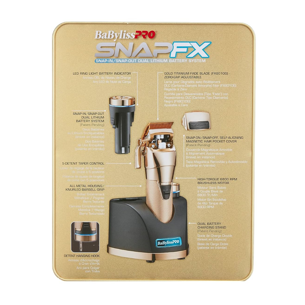 SNAPFX Limited Gold Edition Cordless Clipper